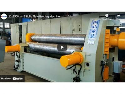 20x2500mm 3 Rolls Plate Bending Machine