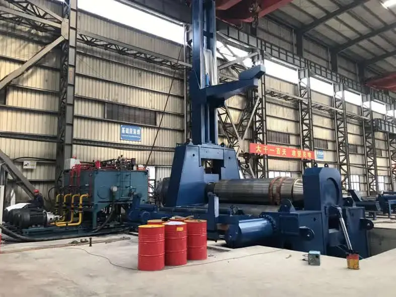 The Wear Process of Three-Roll Plate Bending Machine Rolls and Methods to Reduce Transmission Error