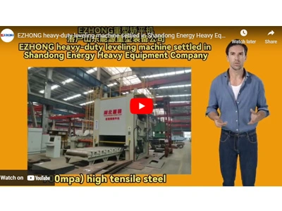 EZHONG heavy-duty leveling machine settled in Shandong Energy Heavy Equipment Company