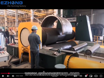 160x3500 EZHONG 3 Rolls Plate Rolling Machine