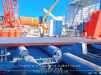 UAE Site - Fully Hydraulic 3 Rolls Plate Rolling Machine